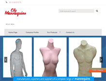 Tablet Screenshot of citymannequins.com